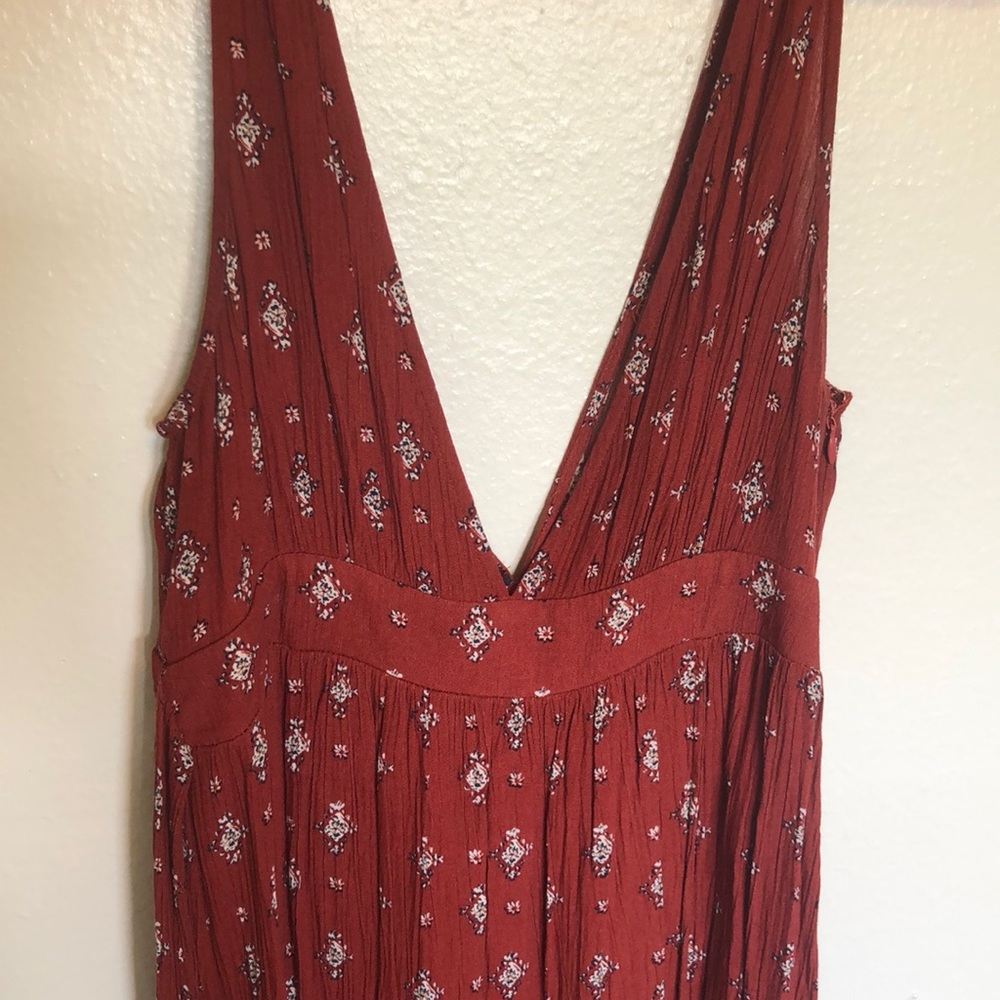 Bohemian maxi dress with slit